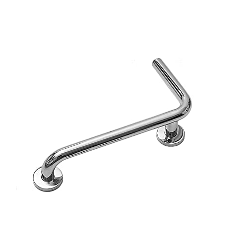 Barra De Apoyo En Forma De L Para BañO Manijas De BañO Ducha Barra De Seguridad Antideslizante Pasamanos De Inodoro Con Soporte De Rollo De Papel Para Ancianos Barras Vertical Cover