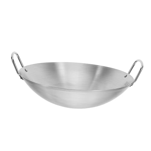 Wok de acero inoxidable con tapa y gran capacidad miniatura 1