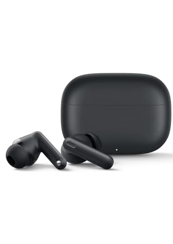 Image of Compatible for Realme Buds T310 True Wireless in-Ear Earbuds with 46dB Hybrid ANC, 360 Spatial Audio, 12.4mm Dynamic Bass Driver, Upto 40Hrs Battery and Fast Charging (Black)