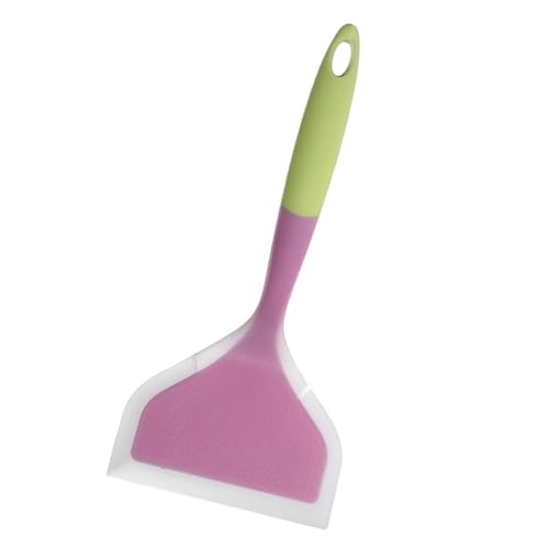 Espátula de silicona, pala frita antiadherente, panqueque resistente calor para huevos, pescado, hamburguesas, bistec y pizza, herramienta duradera para cocinar pizza ancha