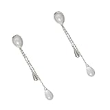 YUPEIUKLI Pendientes Largos Colgantes Elegantes con Forma de lágrima y delicados Flecos Joyería Elegante para Mujer, Disponible en Oro o Plata.