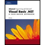 Paperback Advanced Programming with Microsoft Visual Basic .NET : A Case-Based Approach Book
