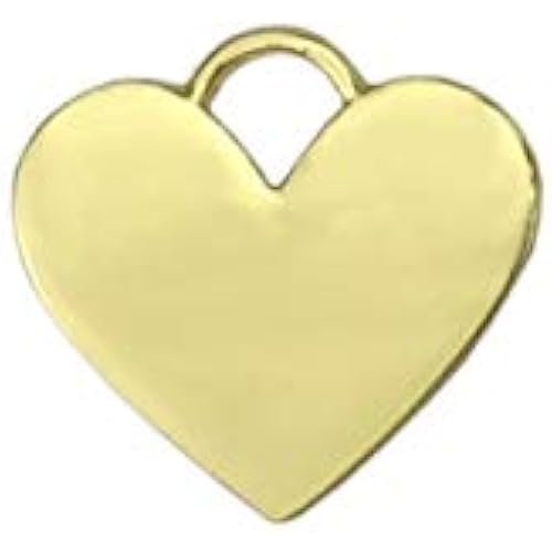 ImpressArt Artisan Heart Stamping Blanks (2, Real Gold Plated)