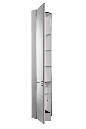 Croydex Nile Tall 2 Door Stainless Steel Cabinet Croydex Nile Tall 2 Door Stainless Steel Cabinet
