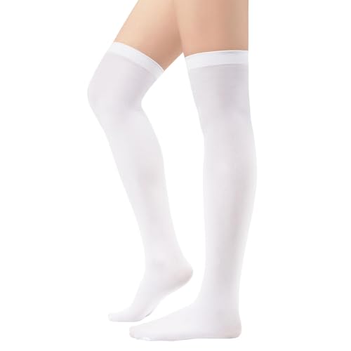 Image of Century Star Thigh High Socks 3 Pairs High Socks Over the Knee for Women Triple Stripe Thigh High Stockings Knee High Socks