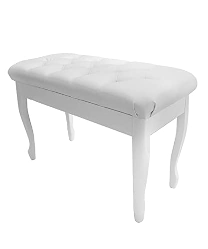 TEmkin Banc de Piano en Cuir, Tabouret de Piano en Bois de Luxe avec Grande boîte de Rangement, Banc de Clavier, Tabouret de vanité, 76 x 35 x 49 cm (Blanc 1) - Les Beatles, Paul McCartney, John Lennon, RIngo Starr, George Harrison TEmkin Banc de Piano en Cuir, Tabouret de Piano en Bois de Luxe avec Grande boîte de Rangement, Banc de Clavier, Tabouret de vanité, 76 x 35 x 49 cm (Blanc 1)