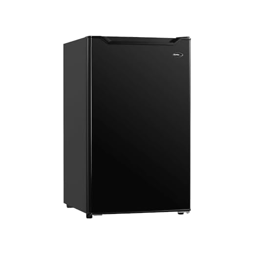 Danby DCR033B1BM 3.3 Cu.Ft. Compact Refrigerator, Mini Fridge with Top Chiller for Bar, Living Room, Den, Basement, Kitchen, or Dorm, Black