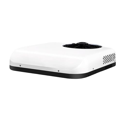 SXHEYUY Aire Acondicionado 12V Aire Acondicionado Autocaravana Con Refrigerante Con Función De Control Remoto/Función Frío Para Monovolúmenes, Camionetas, Autocaravanas,blanca,12v