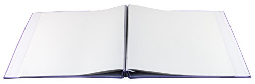 Image of MCS Expandable 10-Page Fabric Scrapbook Album with Photo Opening Cover and 12 x 12 Inch Pages, 13.5 x 12.5 Inch, Lilac