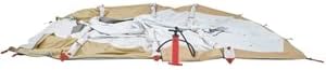 Quechua 5.2 AIR SECONDS FRESH&BLACK Air Tent laid out with pump