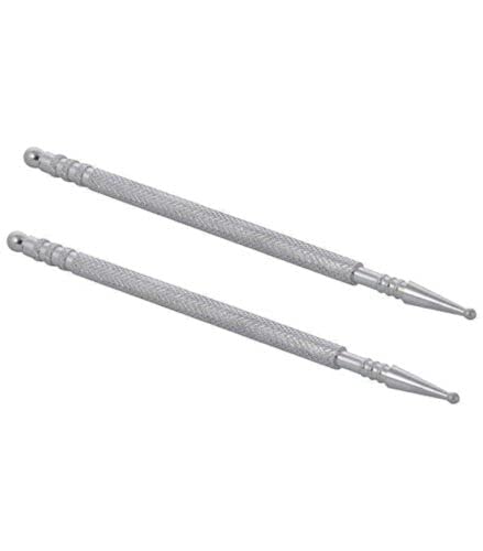 HPS - HEALTHY LIFE BEGIN Sujok Probe Acupressure Silver Diagnostic Slim Jimmys (Set of 2)