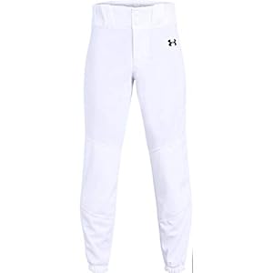 Under Armour Boys’ Utility Relaxed Pants , White (100)/Black , Youth Medium