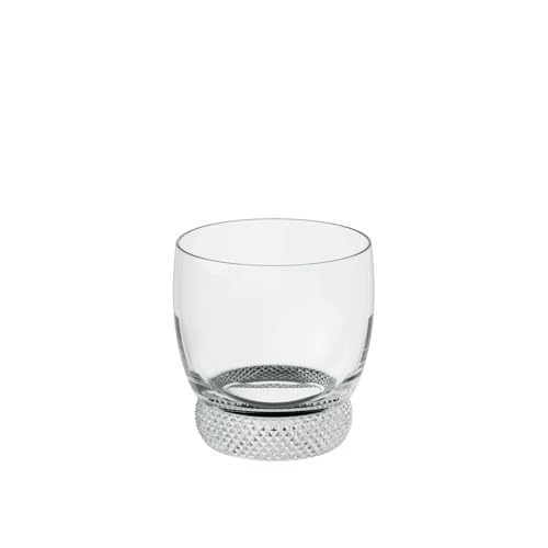Villeroy & Boch - bicchiere whisky Octavie, nostalgico bicchiere in cristallo, decorazioni sulla base, trasparente, lavabile in lavastoviglie, 360 ml