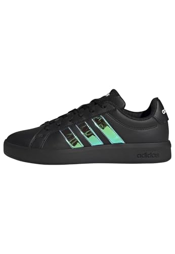 adidas Femme Grand Court Base 3.0 CHOES, Core Black/Core Black/FTWR White, 39 1/3 EU