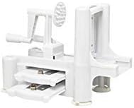 SPIRALIZER VEGETABLE SLICER 2018 as Seen on Food Network TV with 5 Blade Spiralizer For Healthy Food Lovers of Stainless Steel with EXTRA Peeler For Vegetable And Fruits. BPA FREE