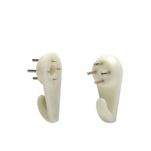 Image of Nails for Hanging Pictures,Picture Hooks Hardwall Hanger for Hardware, Fasteners & Hooks Wall Mount Non-Mark Hook Picture Photo Frame Hangers(50pcs,30*15mm)