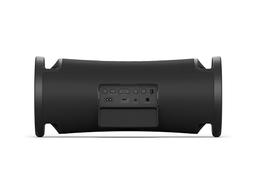 Sony ULT Field 7 - Tragbarer Bluetooth-Lautsprecher mit ULT Bass-Boost Funktion, 30 Stunden Akku, integrierter Powerbank, Wasser- und Staubdicht, LED, Mikrofon- und Gitarreneingang - Schwarz