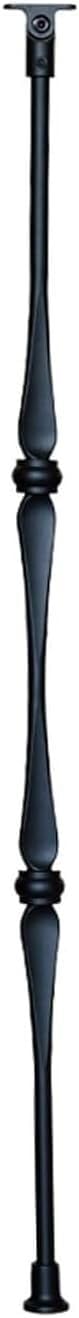 Poteaux main courante d'escalier en aluminium solide anti-corrosion noir Kanduo