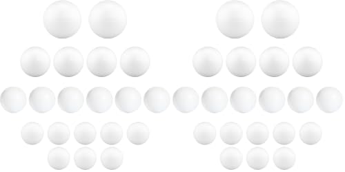 Bolas de poliestireno para manualidades pack mixto de 20 unidades blancas 2