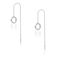 Cubic Zirconia Threader Earrings