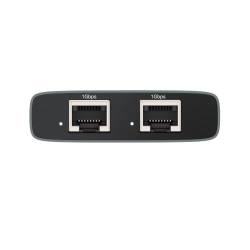 Image of TP-Link EH310 Gigabit Ethernet Splitter - Expand 1 LAN Port to 3 with 1000Mbps Speed. Plug & Play, USB-C Powered, 4 RJ45 Ports, Cat5e Cable Included, Aluminum case for PC, TV, Xbox, PS5 & routers.
