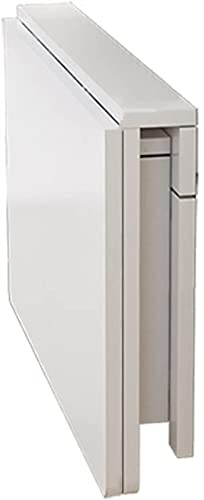 Table murale pliante cuisine bureau flottant blanc gain de place - 2