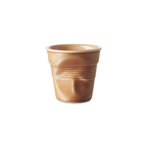 Revol - Gobelet froissé Terre de Sienne 8cl, (656076)