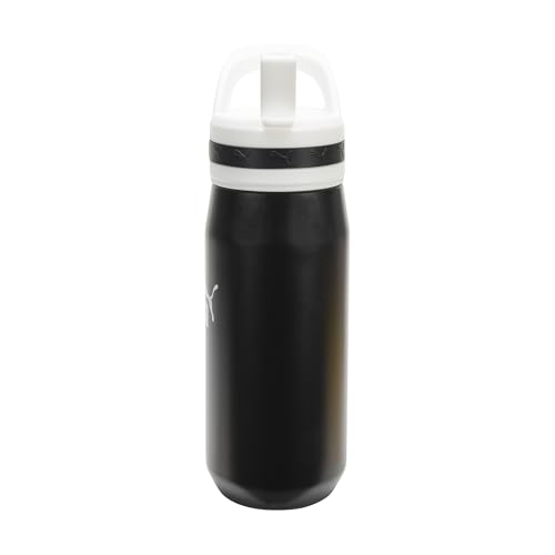 Image of PUMA unisex-adult 18oz Insulated Stainless Steel Water Bottle With Straw & Carry Handle