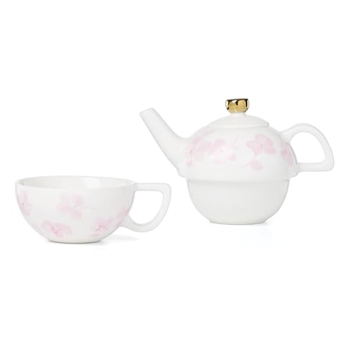 Image of kate spade new york Spring Pansies Tea For One With Tea Bag Holder