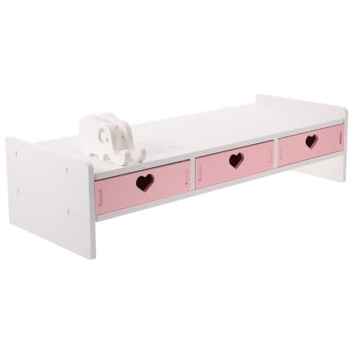 Support pour écran ordinateur rehausseur de bureau et organisateur PC stable - 2