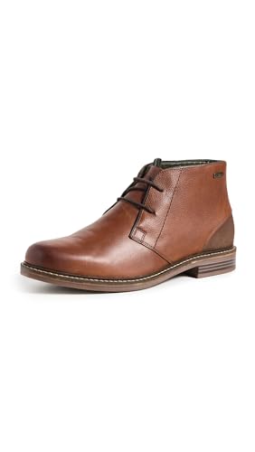 Barbour Mens Readhead Leather Lace Casual Smart Walking Ankle Boots - Teak - 7