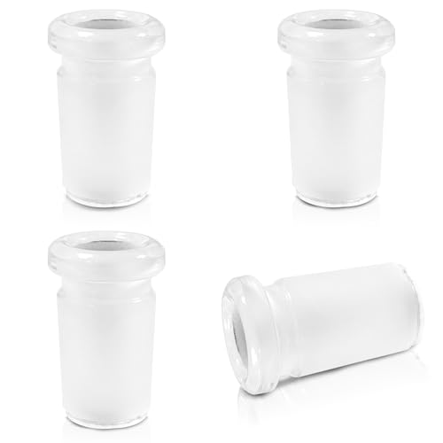starfa lab 3Pcs Glass Joint Adapter Connector,Glass Bushing Adapter 10/14 Joint Sizes for Chemistry Laboratory Set Up