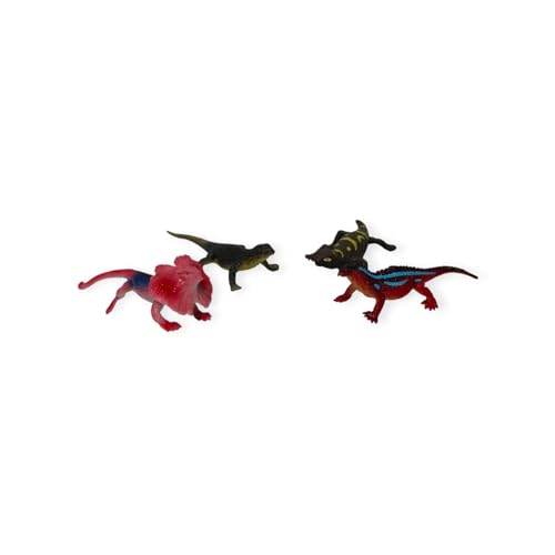 Image of Small Kids Sea & Wild Animal Toys Sets for Fun, Educational, Spark Imagination and Learning (Multi Choice Sets) (Chameleon) 12pcs