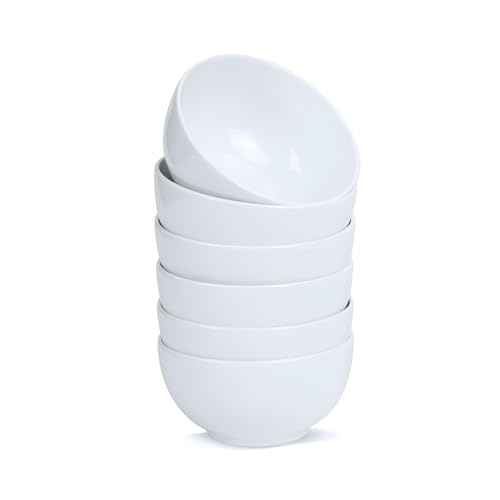 Antokueh HTG-A002 White 4.5In Small Ceramic Bowls, 12 Oz, Ice Cream Bowls Set Of 6 For Dessert cover