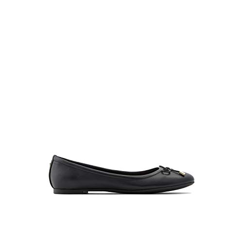 ALDO Women's Unelamma Ballet Flat Shoe, Black, 8 B US