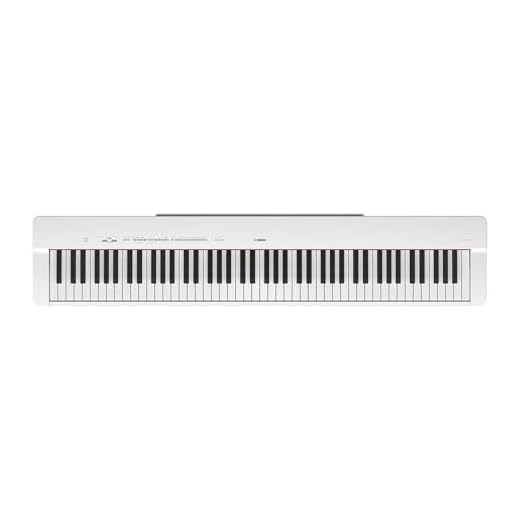 Piano Digital P 225WH Branco 88 Teclas Sensitivas Com Fonte e Pedal Yamaha