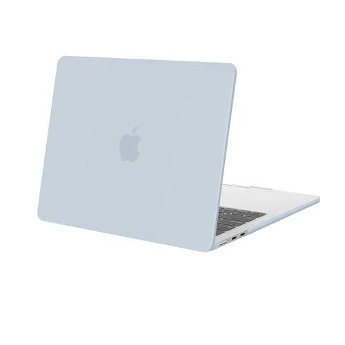 Image of MOSISO Compatible with MacBook Air 13 inch Case M5 2026 M4 2025 M3 M2 2024-2022 A3449 A3240 A3113 A2681, Scratches-Resistant Protective Hard Shell for MacBook Air 13.6 inch Case, Baby Blue