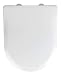 Produktbild WENKO WC-Sitz Exclusive Nr. 5 - Antibakterieller Toiletten-Sitz mit Absenkautomatik, Duroplast, 37 x 46 cm, Weiß