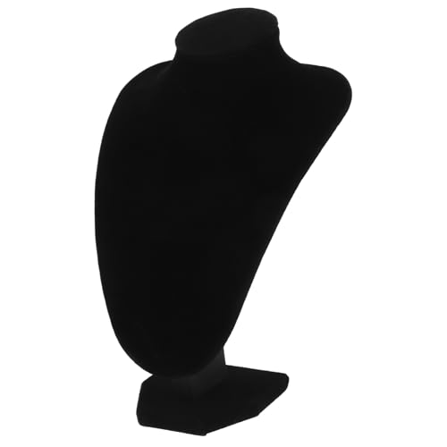 BESPORTBLE Présentoir Buste Bijoux Noir Support Organisateur Collier pour Boutique et Usage Personnel Modèle Mannequin Épaule et Cou Ergonomique