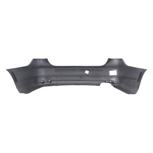 Image of Compatible with Volkswagen Jetta 2011-2014 Rear Bumper Cover | Primed, Without Parking Sensor Holes, Without Tow Hook Hole, Ready to Paint, OEM 5C6807418AGRU, VW1100186