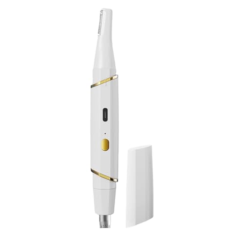 Maquinilla De Afeitar Para Cejas - Dispositivo De Aseo Eléctrico Con Carga USB, Recortador De Pelo De Cejas Y Nariz De Doble Cabezal Para Hombres | Uso Seguro Para El Rostro, La Barba, El Hogar