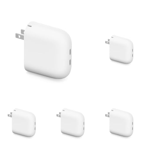 Image of Google Pixel Flex Dual Port 67W USB-C Fast Charger - Fast-Charging Pixel Phone Charger - Compatible with Google Products and Other USB-C Devices (Pack of 5)