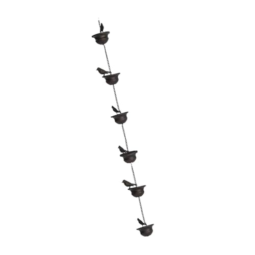 Image of Bnf Bird Rain Gutter Chain Decorative Sheds Awnings Yard Rainwater Catcher Chain 80cm|Home & Garden|Yard, Garden & Outdoor Living|Garden D?cor|Garden D?cor