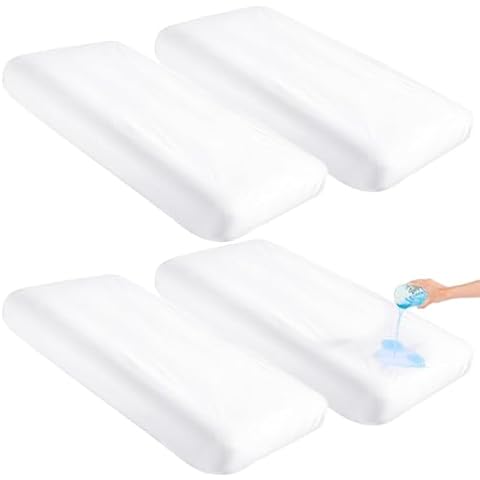 Breling 4 Pcs Waterproof Fitted Sheets Compatible with Intex 66803EP Cozy Kidz Inflatable Airbed (Sheet Only) Waterproof TPU Kids Fitted Sheet Fit Kids Sleepover Party Air Mattress Cover