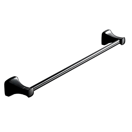 Porte-serviettes en acier inoxydable noir mat anti-rouille pour linge de bain
