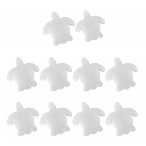 NUOBESTY Esponjas Absorbentes de Aceite para Filtro de Piscina Diseño Tortuga Blanco 16 Piezas Alta Eficiencia para Piscinas Spas y Bañeras de Hidromasaje