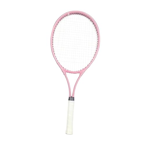 KiBcsLic Adult Tennis Racket Lightweight, Portable Practical Beginners Tennis Equipment for Beach Practice, Pink