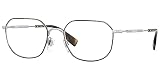 BURBERRY Damenbrille 1335 Metall unregelmäßige Form Farbe 1311 silber