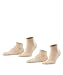 Produktbild FALKE Herren Sneakersocken Happy Double Pack M Sn Baumwolle kurz einfarbig 2 Paar, Beige Sand Melange 4650, 43-46