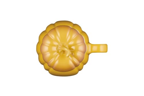 Image of Le Creuset Stoneware Pumpkin Mug with Lid, 14 oz., Nectar